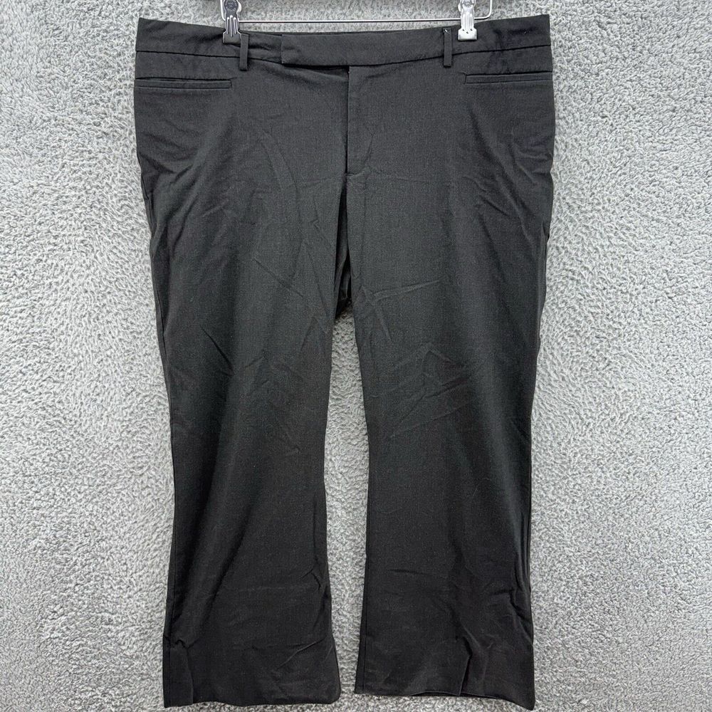 Gap Women's 18R Modern Boot Stretch‎ Casual Black Dress Pants Flat Front Pockets